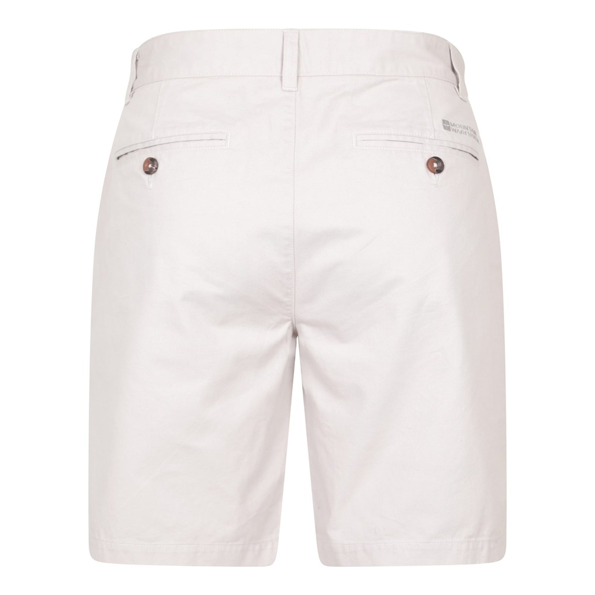 Off White - Side - Mountain Warehouse Mens Organic Chino Shorts
