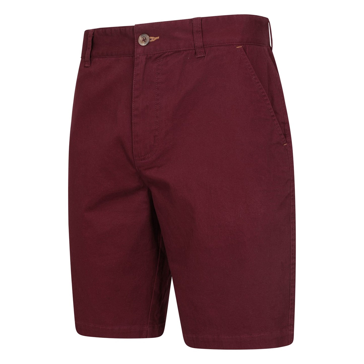 Burgundy - Lifestyle - Mountain Warehouse Mens Organic Chino Shorts