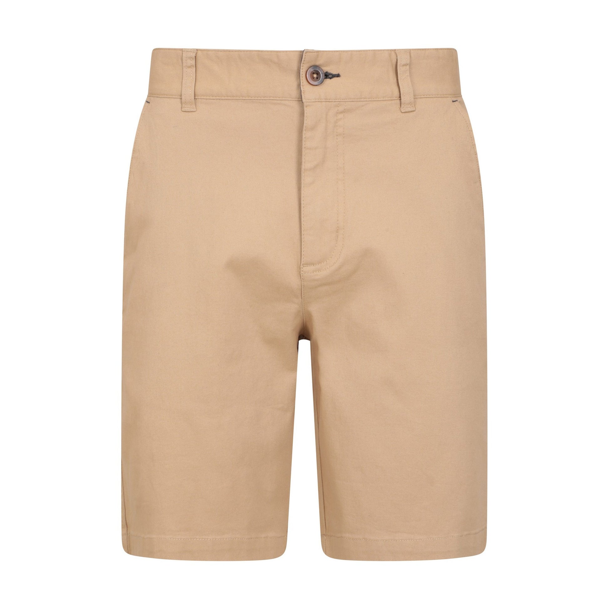 Beige - Front - Mountain Warehouse Mens Organic Chino Shorts