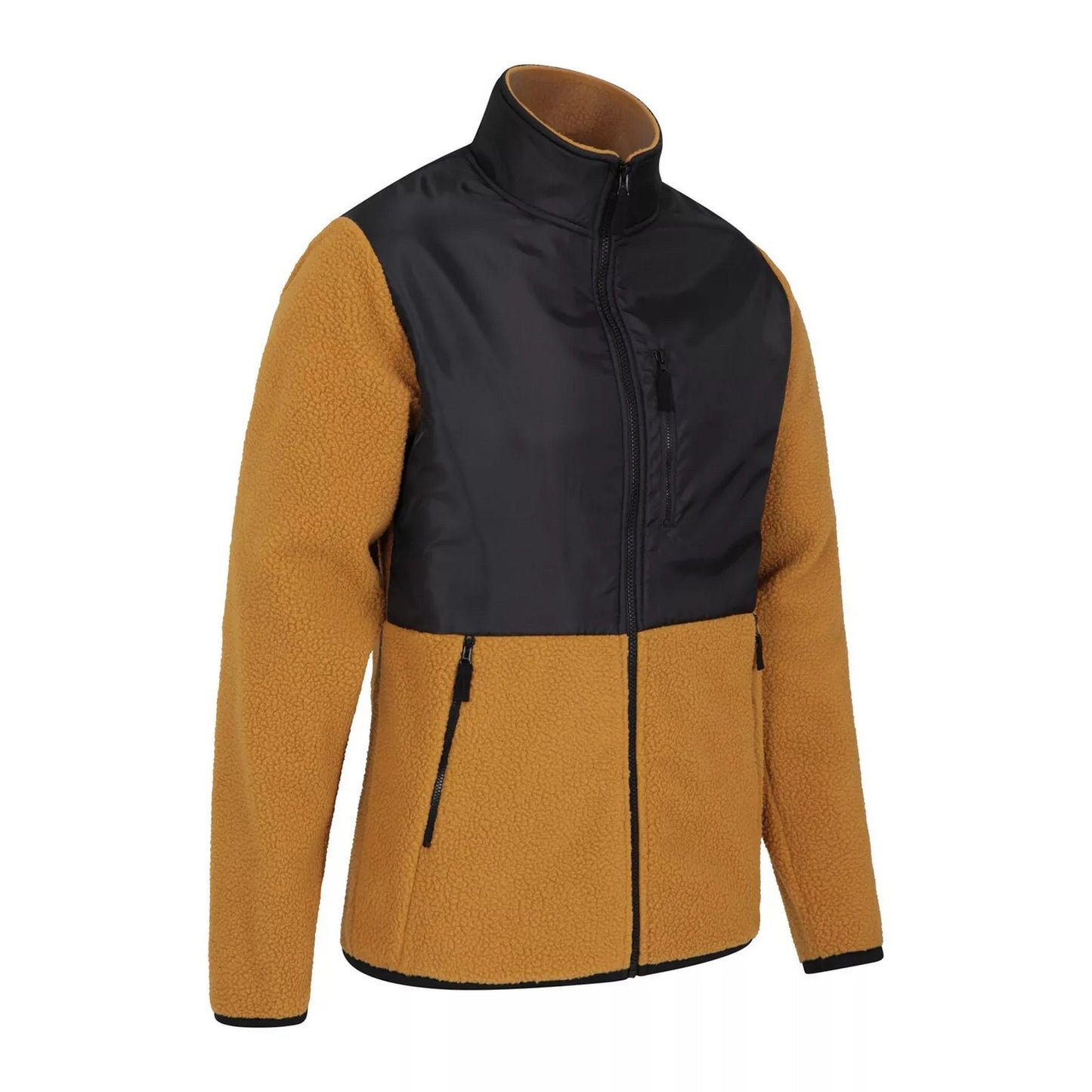 Yellow - Side - Mountain Warehouse Mens Regis Fleece Jacket