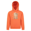 Orange - Front - Mountain Warehouse Childrens-Kids Dinosaurs Organic Glow In The Dark Hoodie