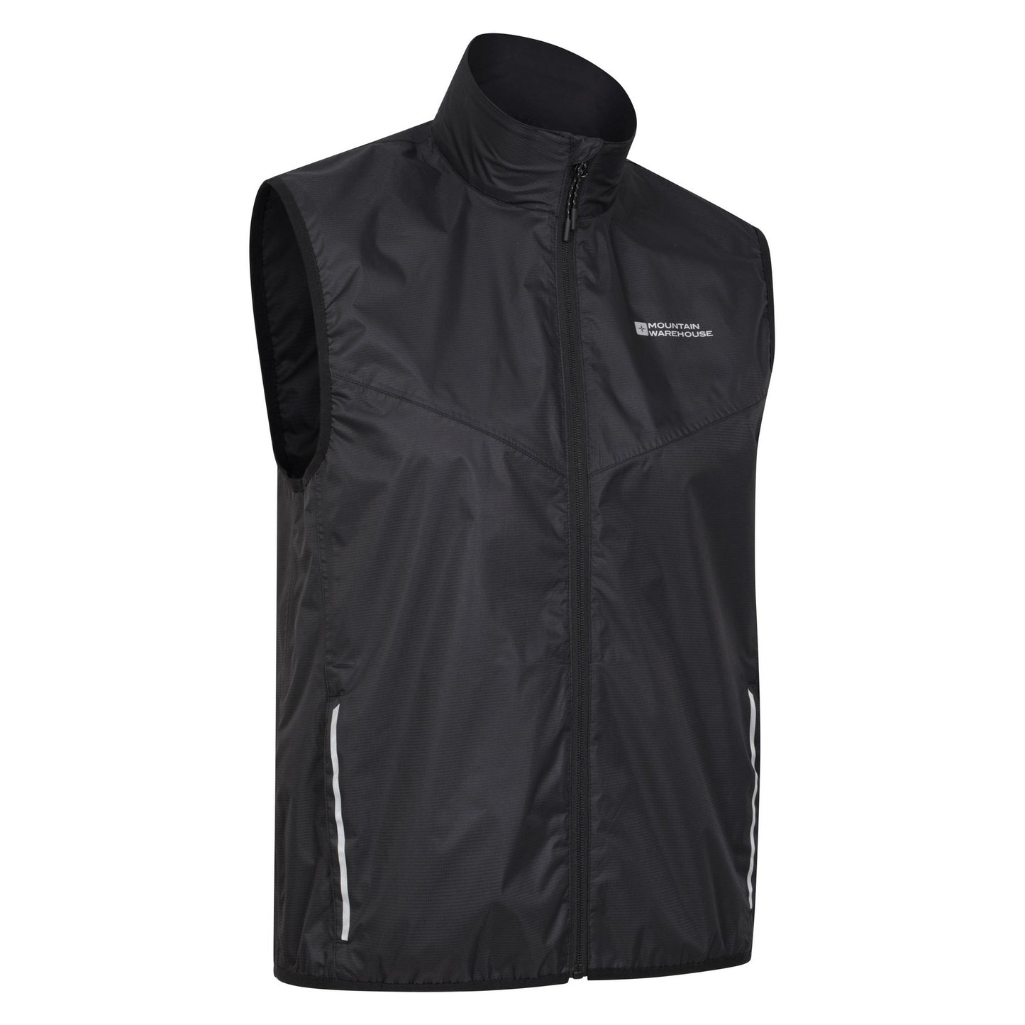 Black - Lifestyle - Mountain Warehouse Mens Cadence Waterproof Cycling Gilet