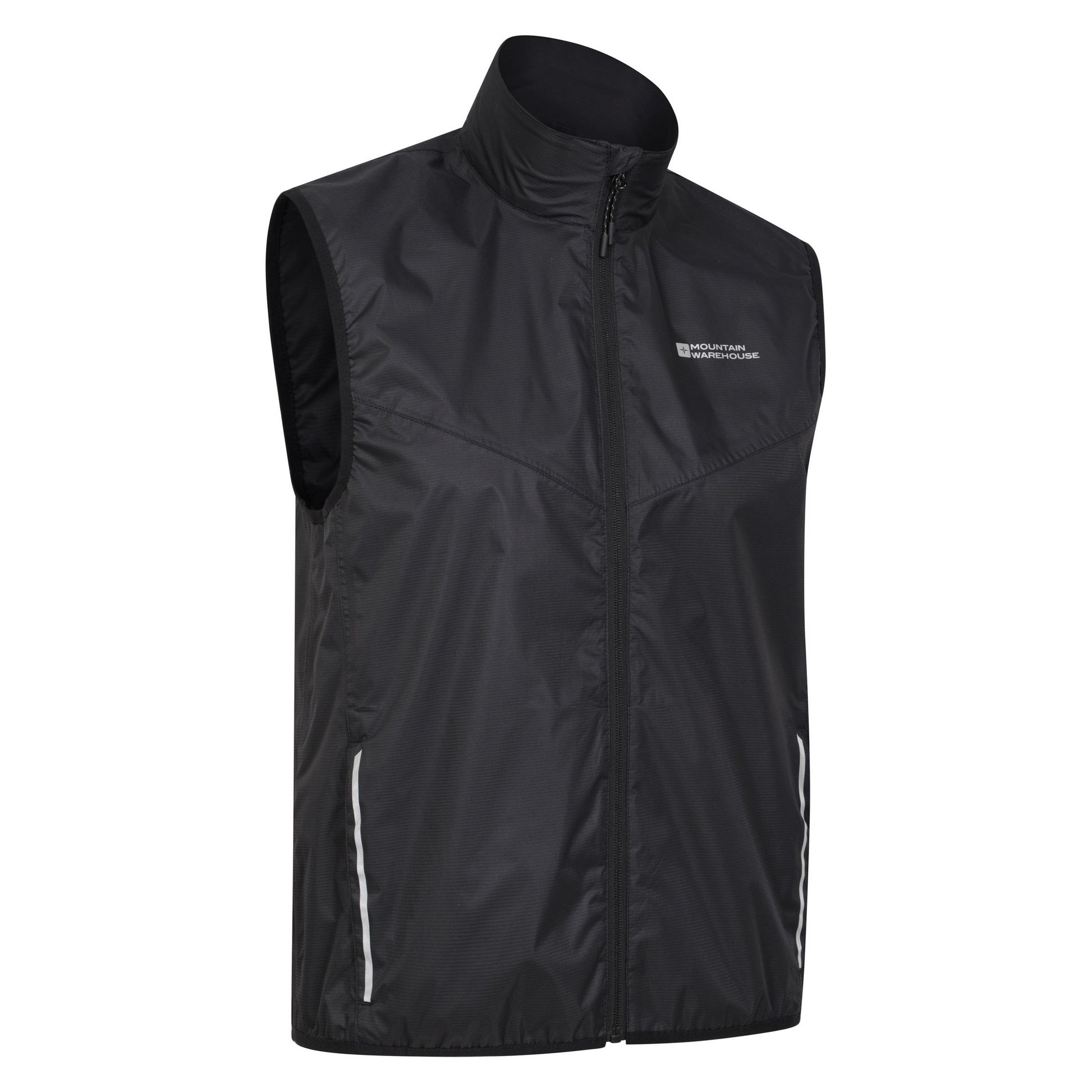 Black - Lifestyle - Mountain Warehouse Mens Cadence Waterproof Cycling Gilet