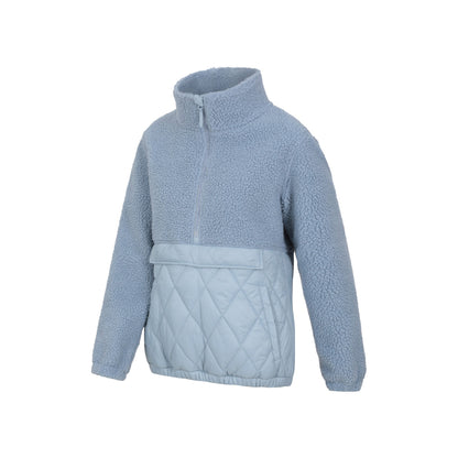 Light Blue - Side - Mountain Warehouse Womens-Ladies Brook Hybrid Fleece Top
