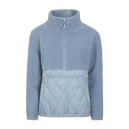 Light Blue - Front - Mountain Warehouse Womens-Ladies Brook Hybrid Fleece Top