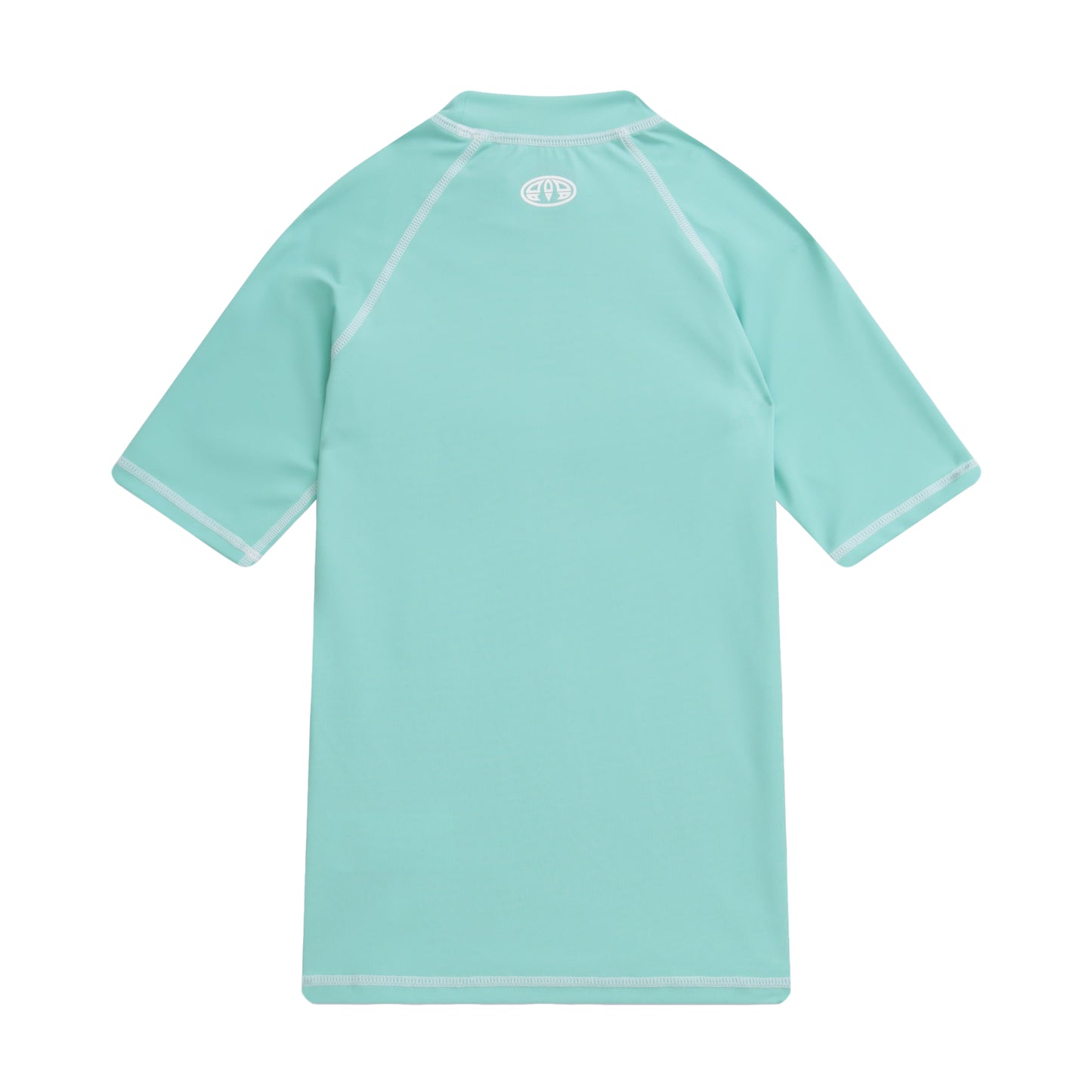 Turquoise - Back - Animal Childrens-Kids Daisy Logo Recycled Rash Guard