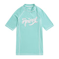 Turquoise - Front - Animal Childrens-Kids Daisy Logo Recycled Rash Guard