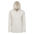 Cream - Front - Mountain Warehouse Womens-Ladies Corrie Hooded Half Zip Fleece Top