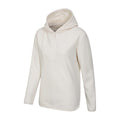 Cream - Side - Mountain Warehouse Womens-Ladies Corrie Hooded Half Zip Fleece Top