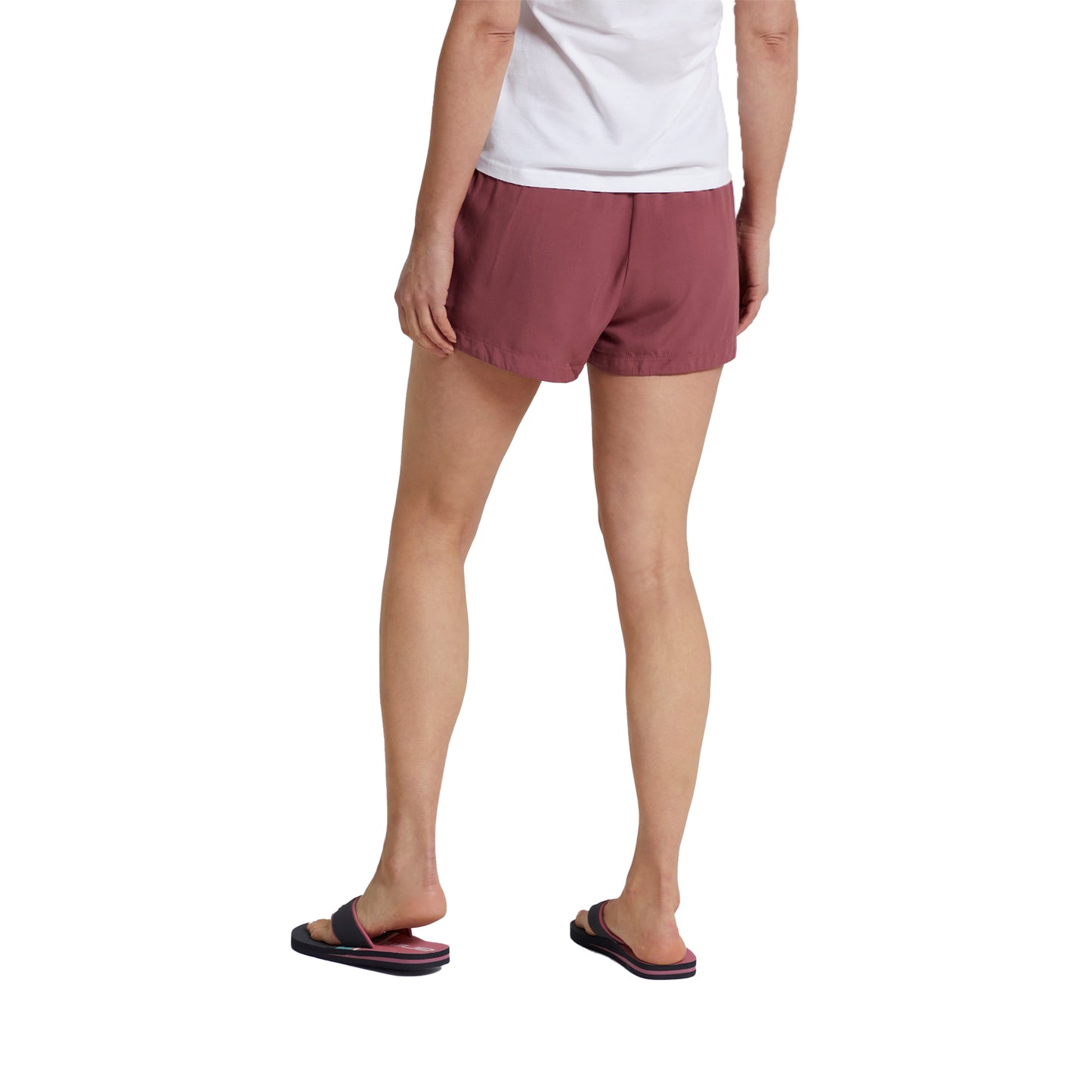 Burgundy - Back - Animal Womens-Ladies Sand Dune Recycled Shorts