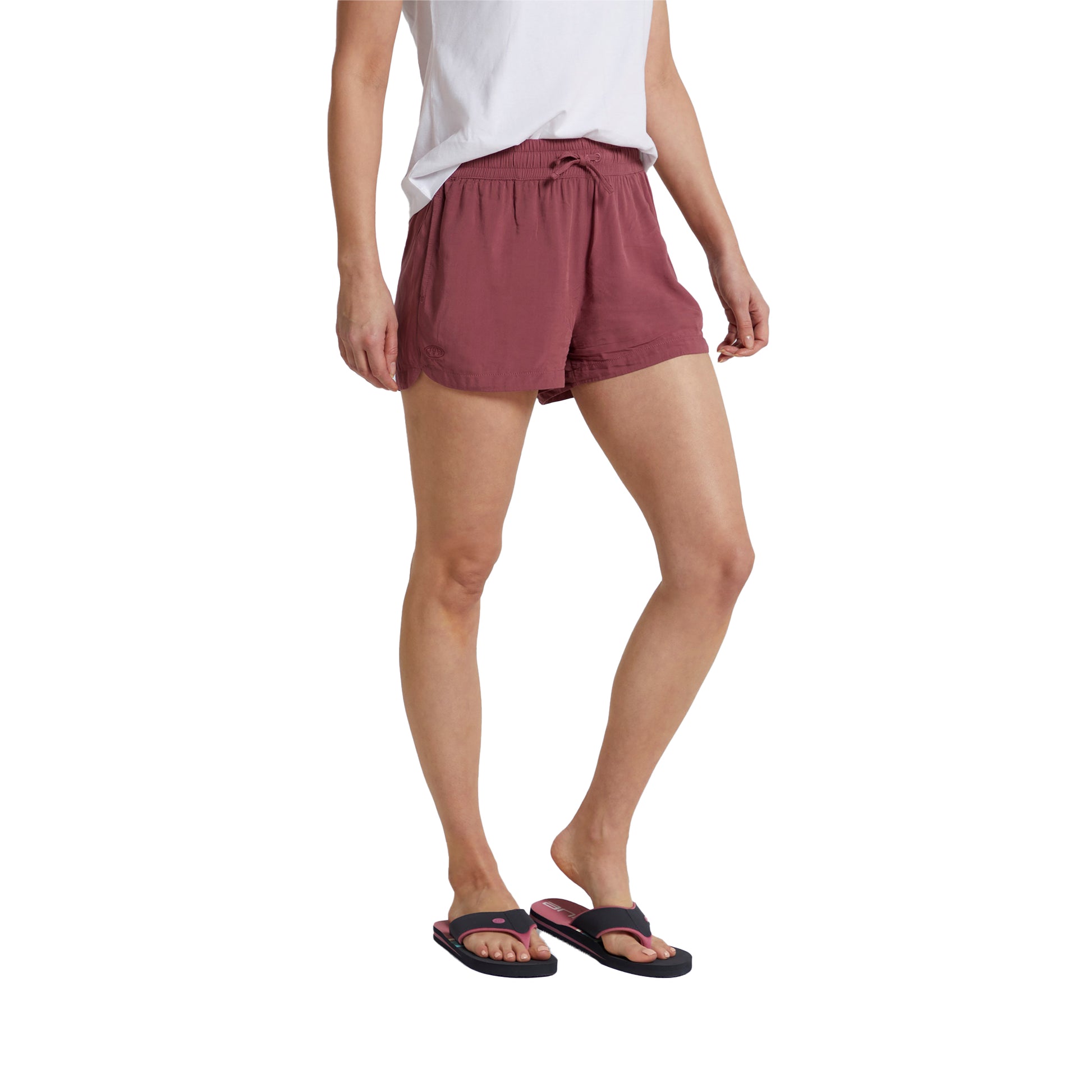 Burgundy - Lifestyle - Animal Womens-Ladies Sand Dune Recycled Shorts