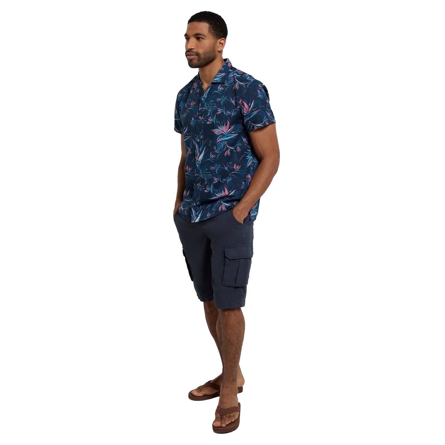 Pink - Lifestyle - Animal Mens Will Floral Organic Cotton Shirt
