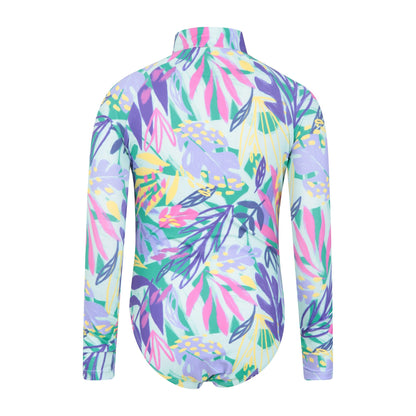 Multicoloured - Back - Mountain Warehouse Childrens-Kids Mira Rash Guard Swimsuit