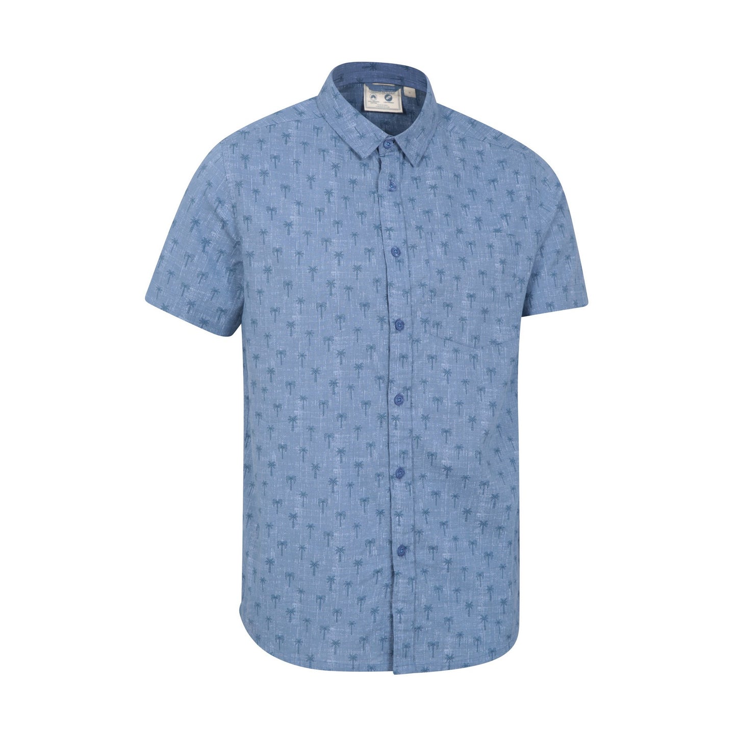 Blue - Lifestyle - Mountain Warehouse Mens Preston Illustration Palm Tree Shirt