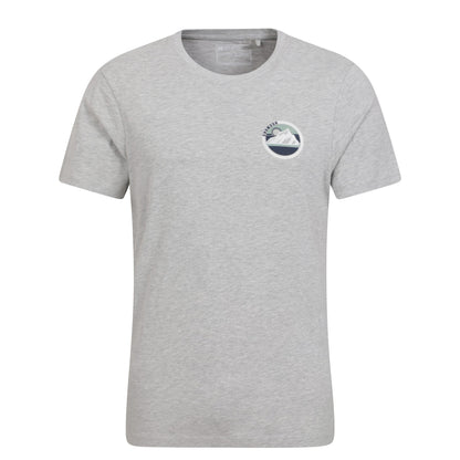 Grey - Front - Mountain Warehouse Mens Snowdon Mountain Cotton T-Shirt
