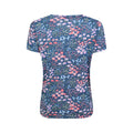 Navy - Back - Mountain Warehouse Womens-Ladies Devon Floral Keyhole T-Shirt