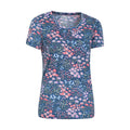 Navy - Lifestyle - Mountain Warehouse Womens-Ladies Devon Floral Keyhole T-Shirt