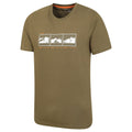 Green - Back - Mountain Warehouse Mens 3 Peaks Organic Cotton T-Shirt