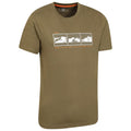 Green - Side - Mountain Warehouse Mens 3 Peaks Organic Cotton T-Shirt