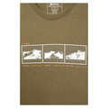 Green - Pack Shot - Mountain Warehouse Mens 3 Peaks Organic Cotton T-Shirt
