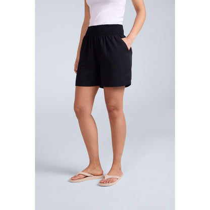 Black - Front - Animal Womens-Ladies Carmen Tencel Shorts
