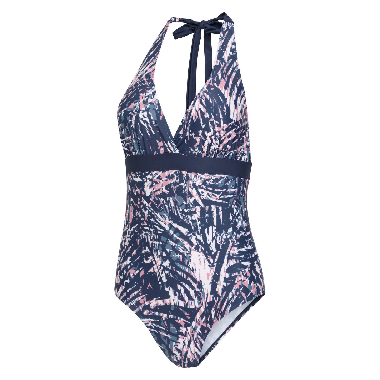 Navy - Side - Mountain Warehouse Womens-Ladies Ocean Notion One Piece Swimsuit