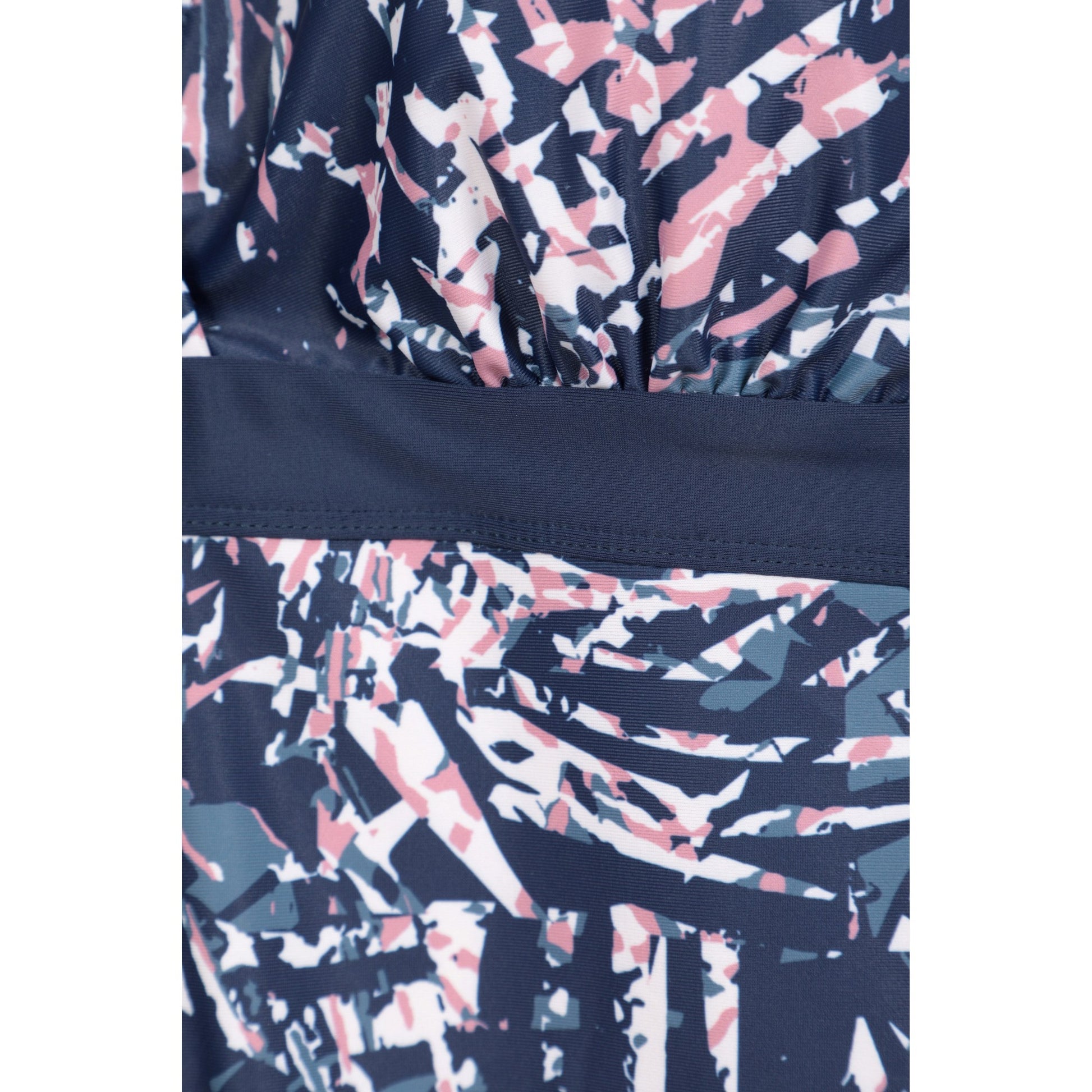 Navy - Pack Shot - Mountain Warehouse Womens-Ladies Ocean Notion One Piece Swimsuit