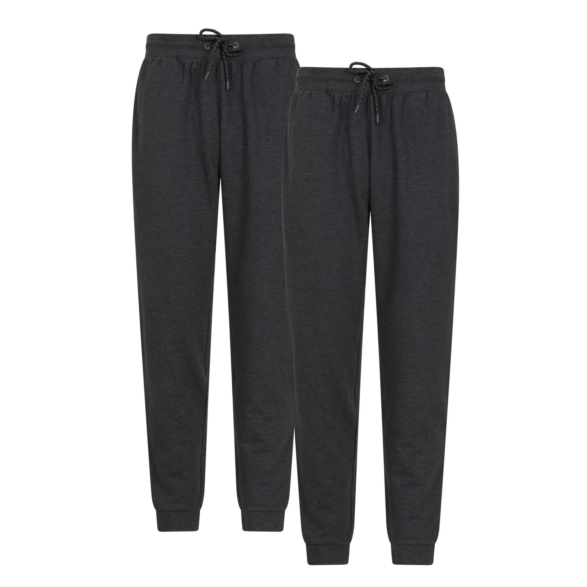 Charcoal - Front - Mountain Warehouse Mens Jogging Bottoms (Pack of 2)