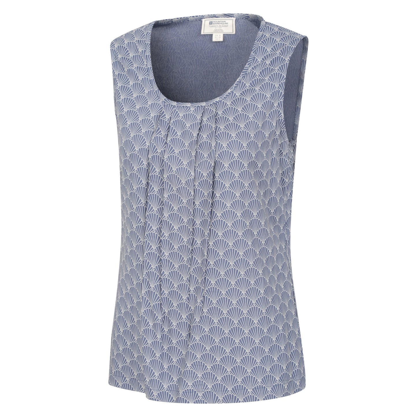 Dark Blue - Back - Mountain Warehouse Womens-Ladies Orchid Seashells Vest Top