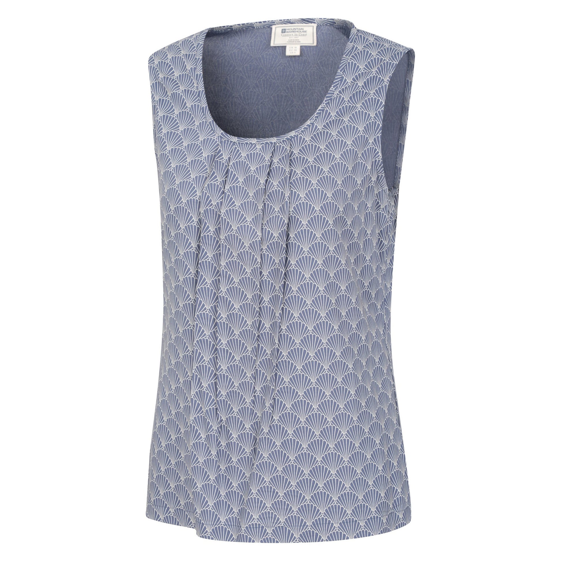 Dark Blue - Back - Mountain Warehouse Womens-Ladies Orchid Seashells Vest Top