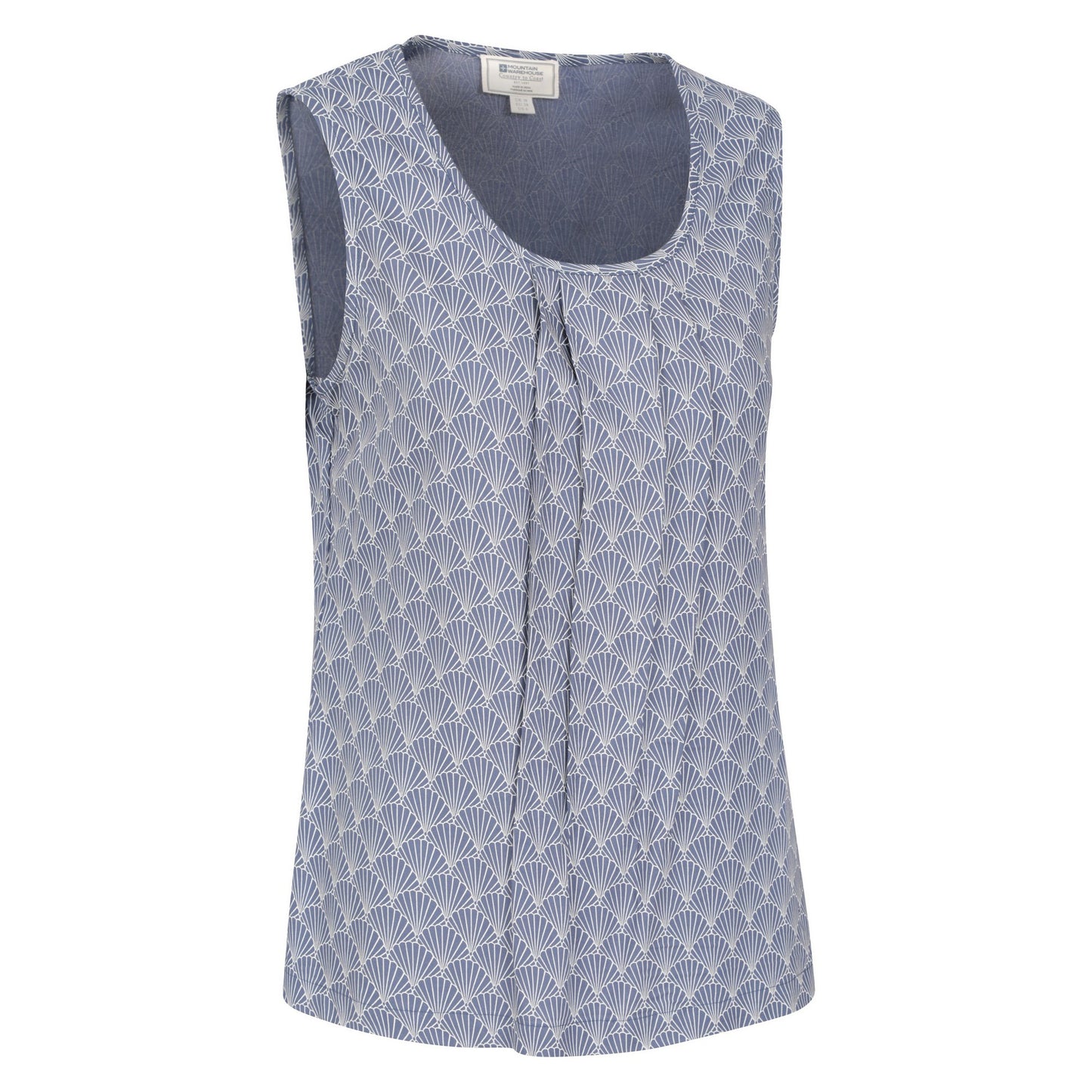 Dark Blue - Side - Mountain Warehouse Womens-Ladies Orchid Seashells Vest Top