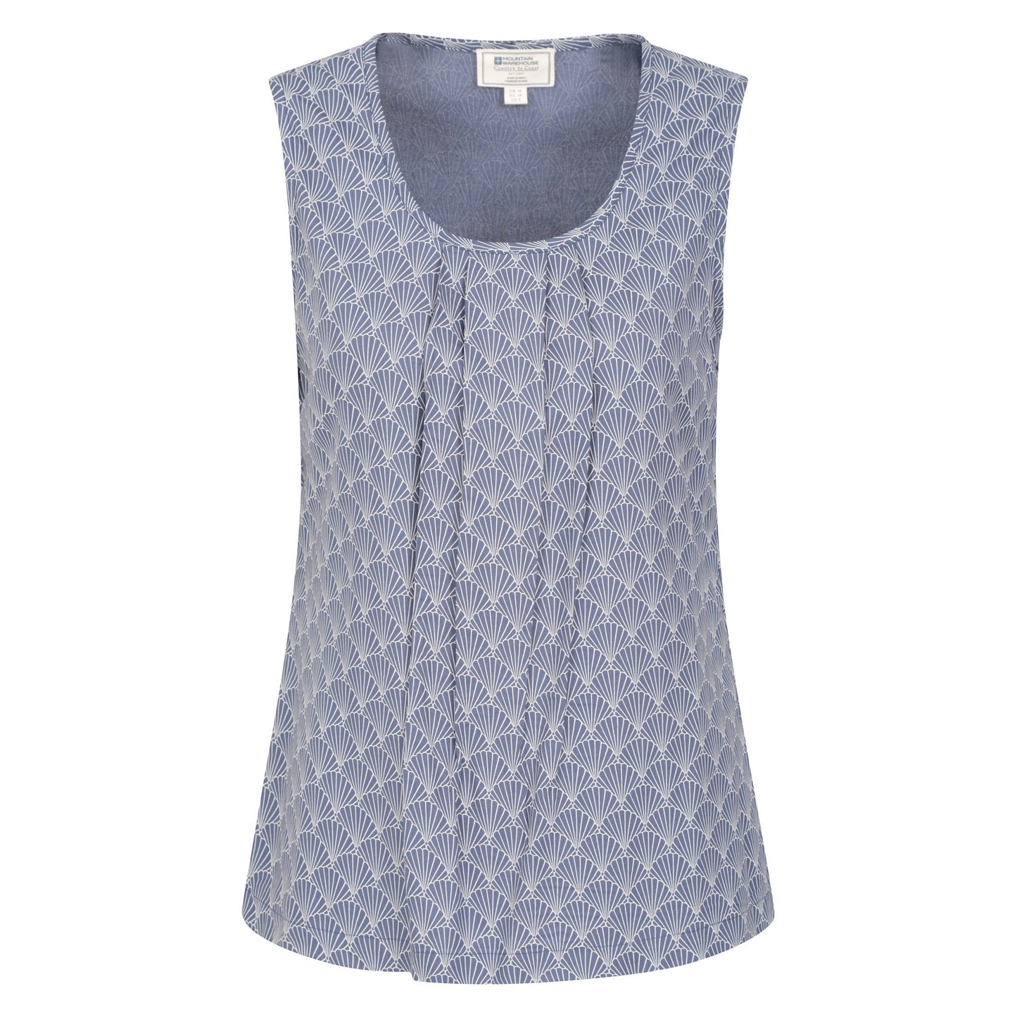 Dark Blue - Front - Mountain Warehouse Womens-Ladies Orchid Seashells Vest Top