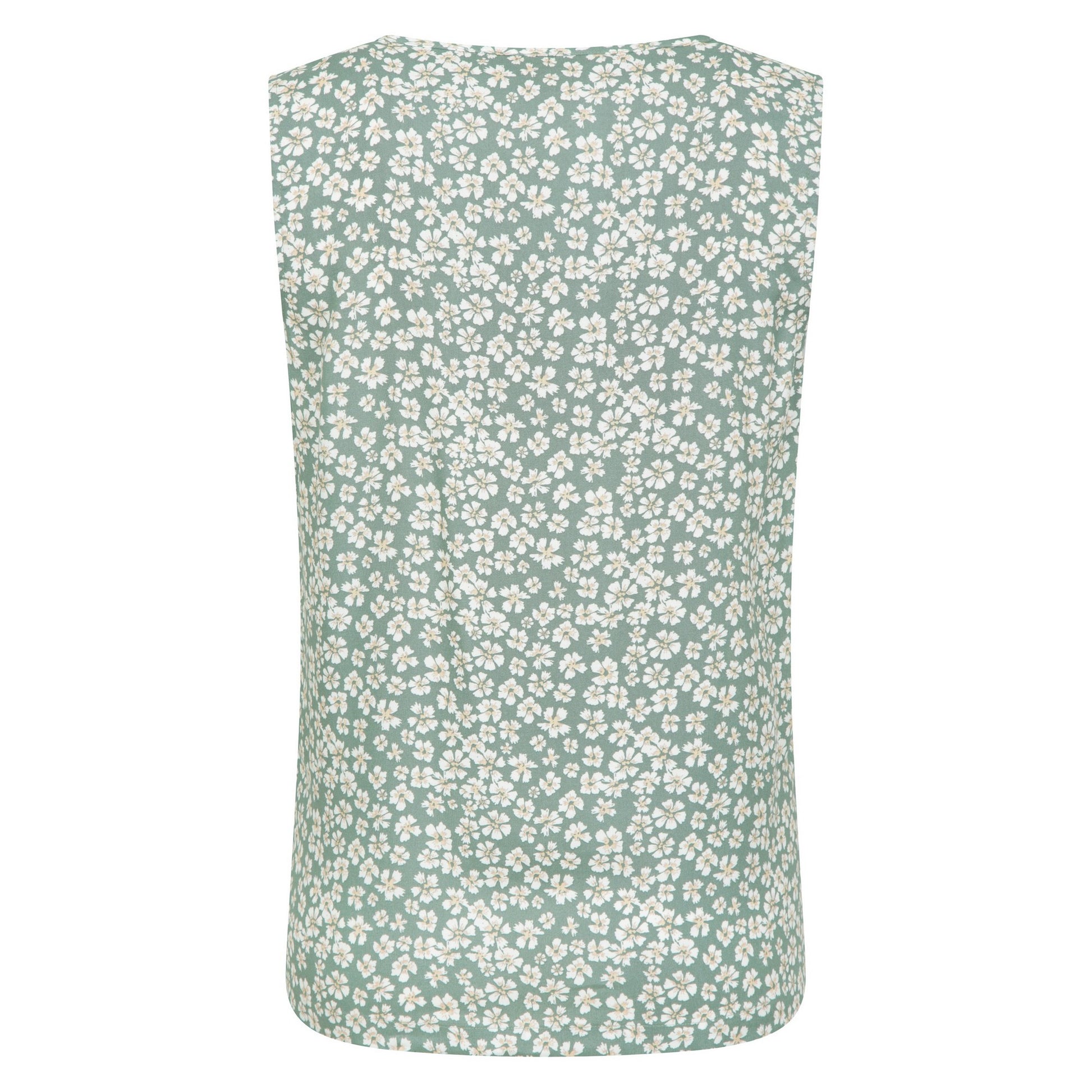 Pale Green - Back - Mountain Warehouse Womens-Ladies Orchid Floral Vest Top