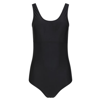 Black - Front - Mountain Warehouse Womens-Ladies Harlyn One Piece Swimsuit