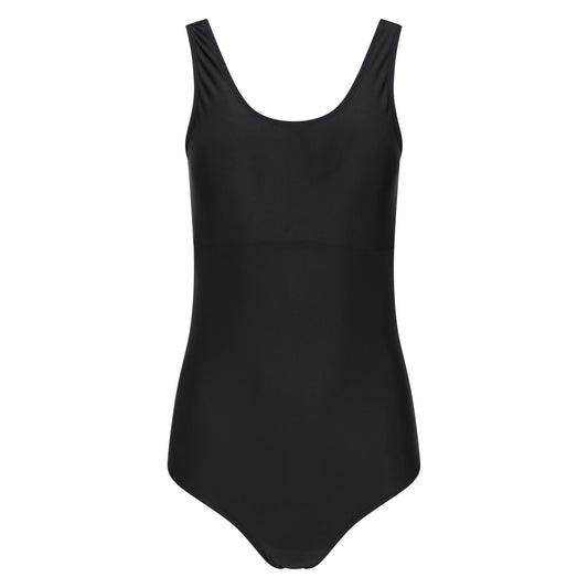 Black - Front - Mountain Warehouse Womens-Ladies Harlyn One Piece Swimsuit