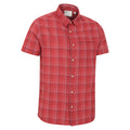 Red - Pack Shot - Mountain Warehouse Mens Cotton Shirt