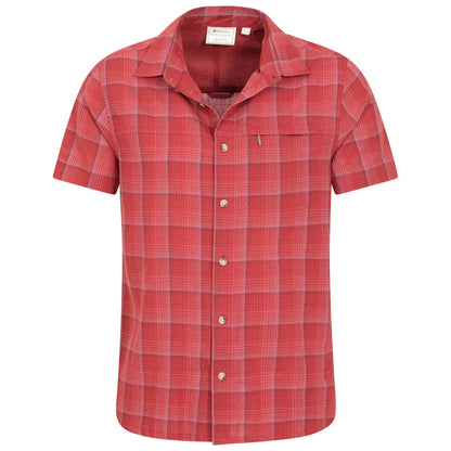 Active Red - Pack Shot - Mountain Warehouse Mens Cotton Shirt
