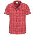 Red - Close up - Mountain Warehouse Mens Cotton Shirt