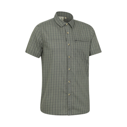 Dark Green - Lifestyle - Mountain Warehouse Mens Cotton Shirt