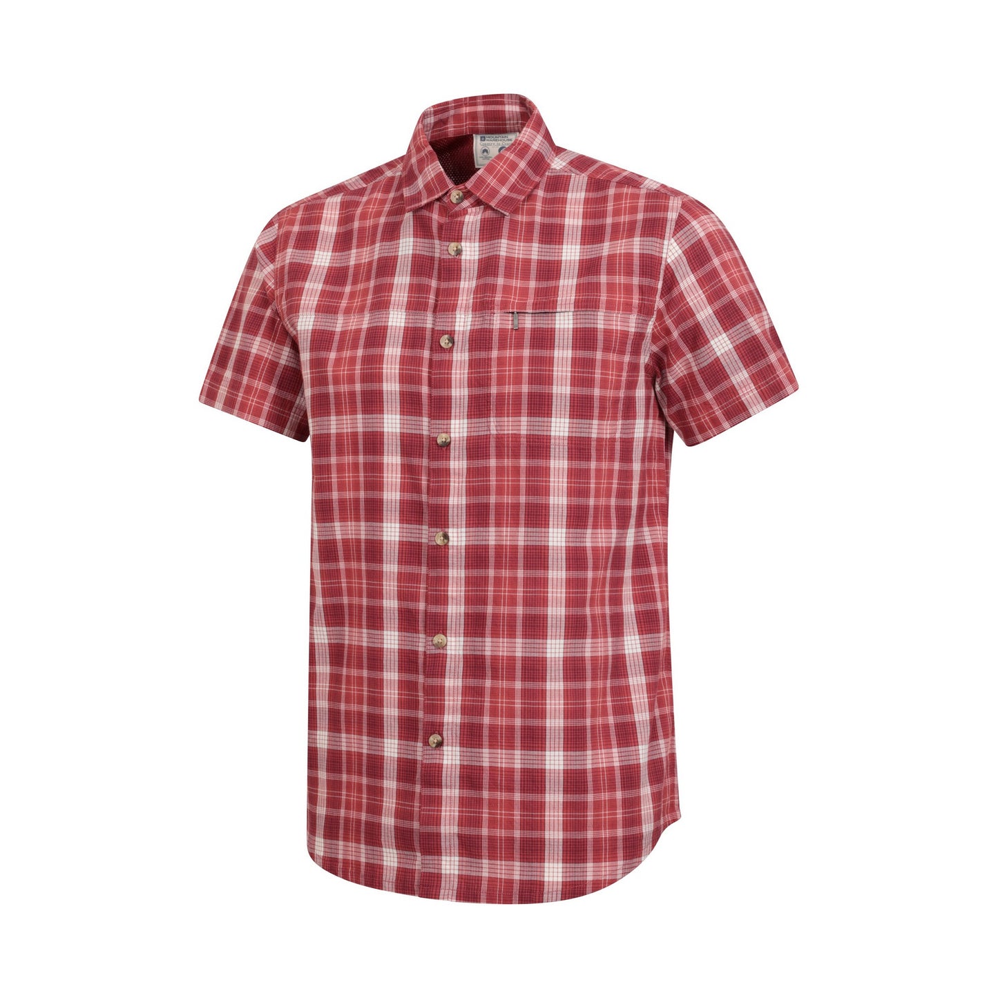 Red - Side - Mountain Warehouse Mens Cotton Shirt
