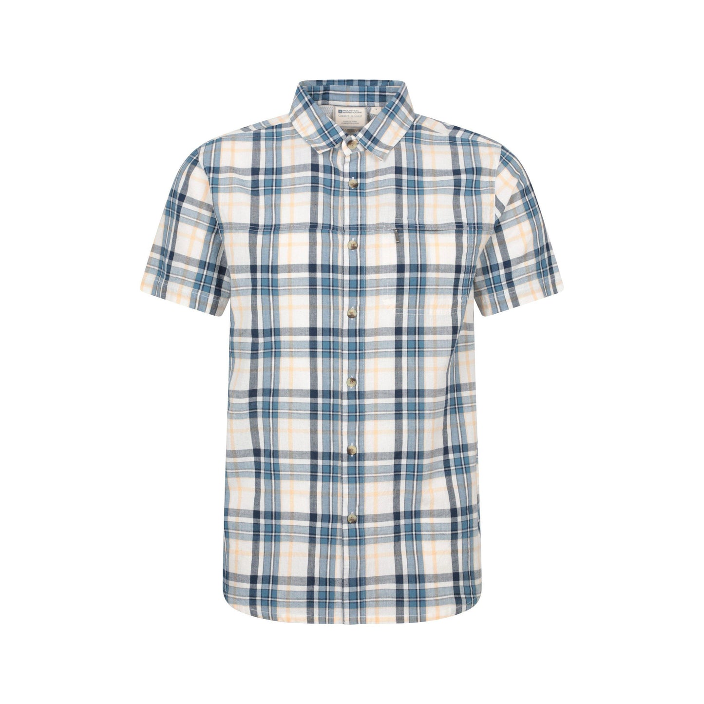 Light Blue - Front - Mountain Warehouse Mens Cotton Shirt
