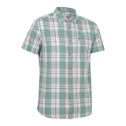 Bright Green - Side - Mountain Warehouse Mens Cotton Shirt