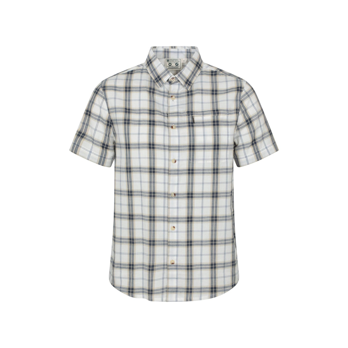 Off White - Front - Mountain Warehouse Mens Cotton Shirt