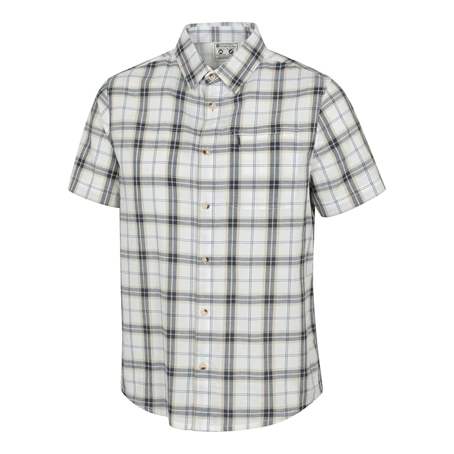 Off White - Side - Mountain Warehouse Mens Cotton Shirt