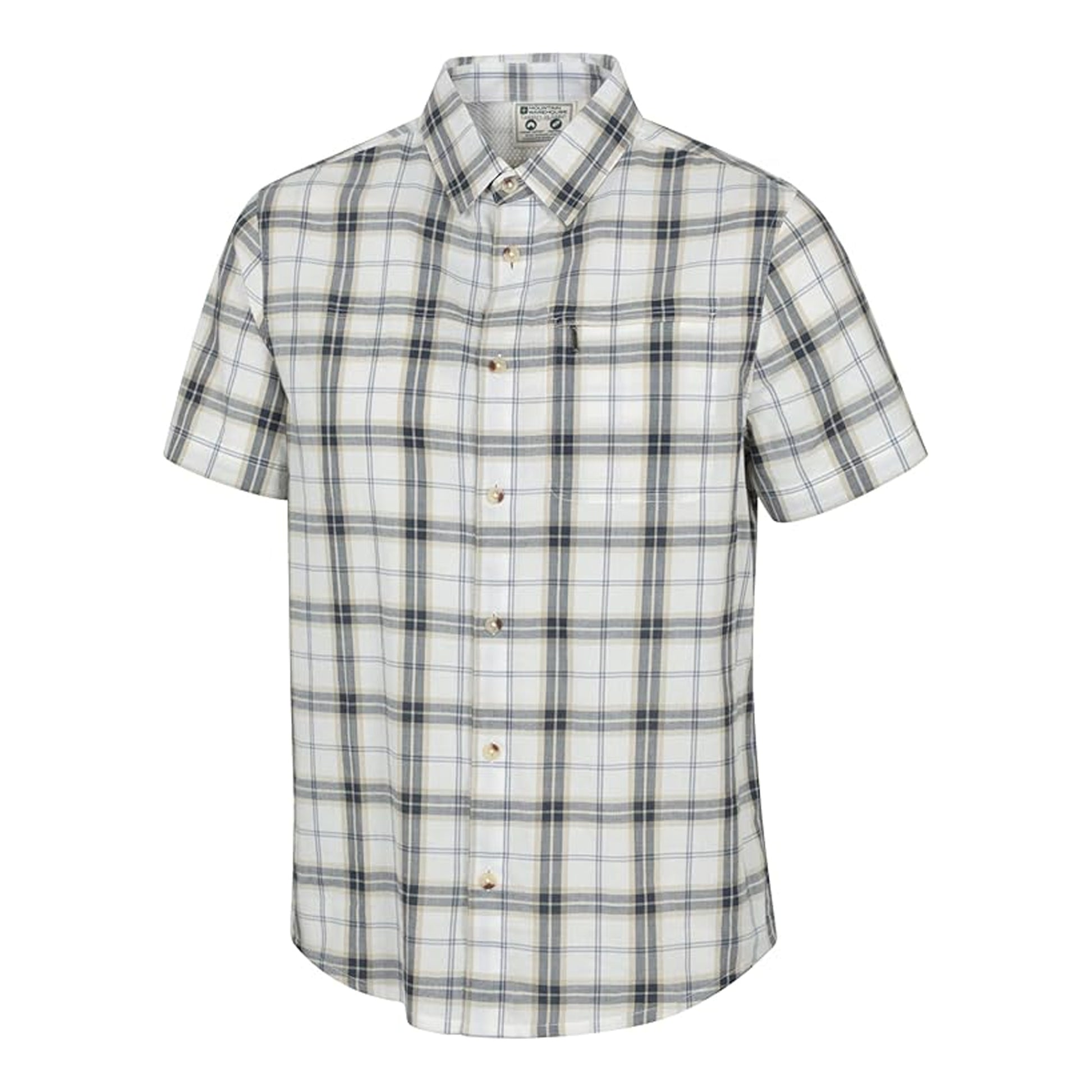 Off White - Side - Mountain Warehouse Mens Cotton Shirt
