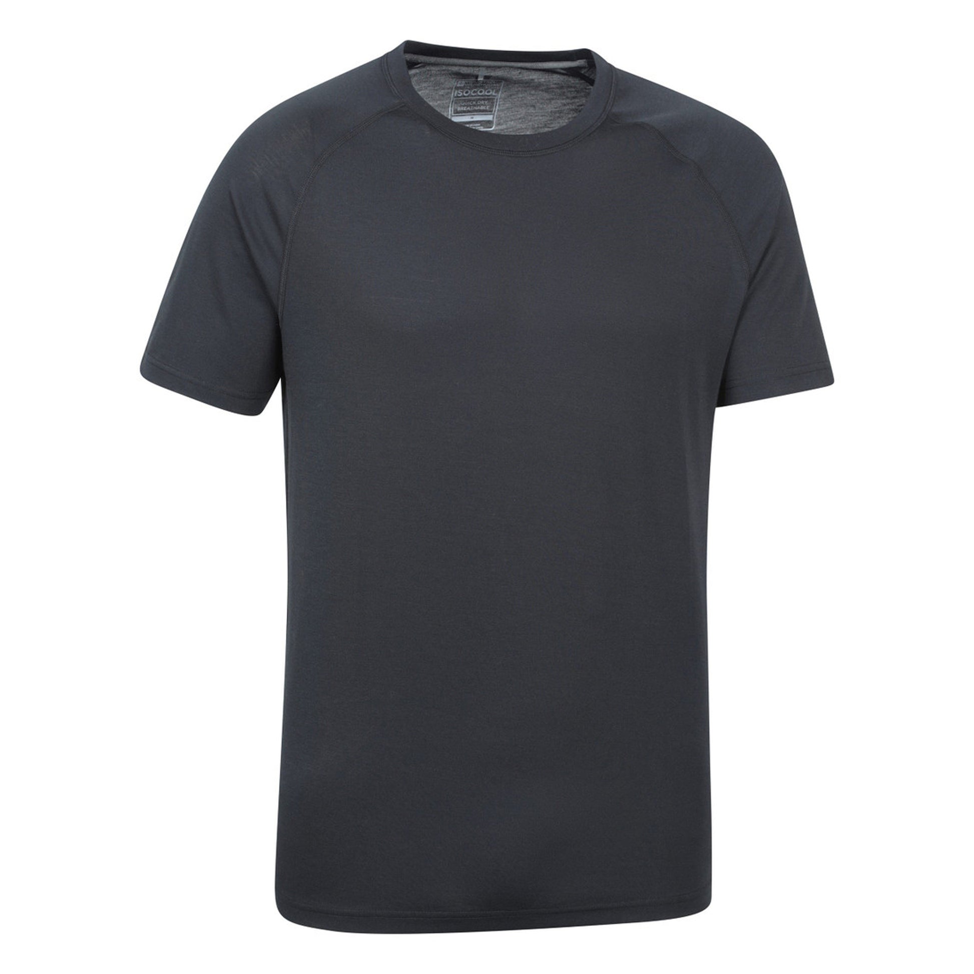Black - Side - Mountain Warehouse Mens Quick Dry T-Shirt