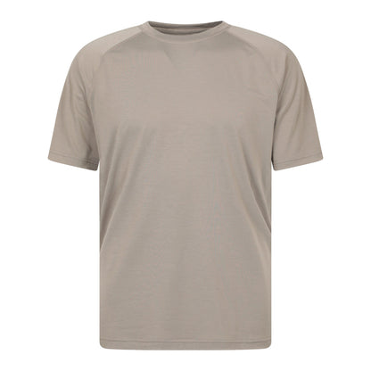 Dark Beige - Front - Mountain Warehouse Mens Quick Dry T-Shirt