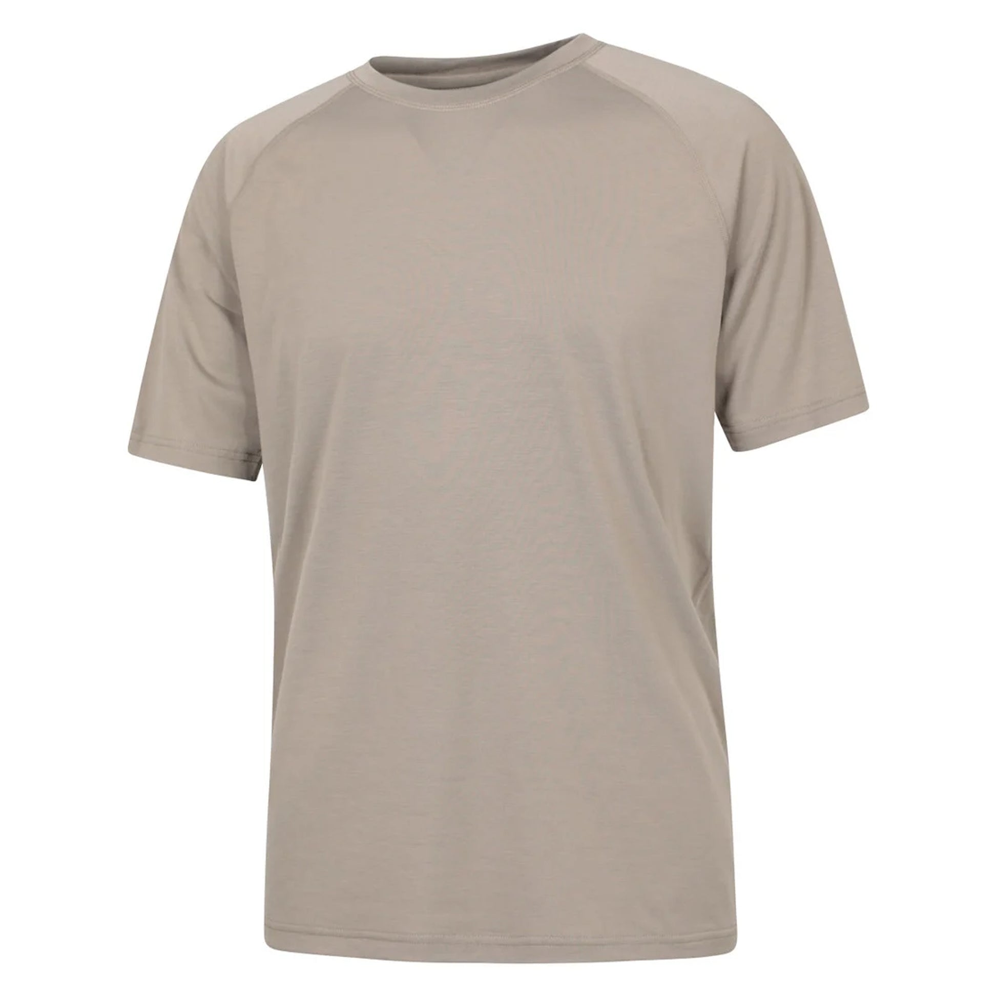 Dark Beige - Side - Mountain Warehouse Mens Quick Dry T-Shirt
