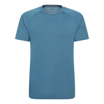 Light Blue - Front - Mountain Warehouse Mens Quick Dry T-Shirt