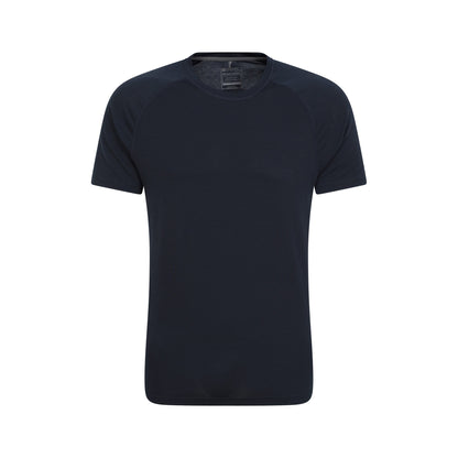 Navy - Front - Mountain Warehouse Mens Quick Dry T-Shirt